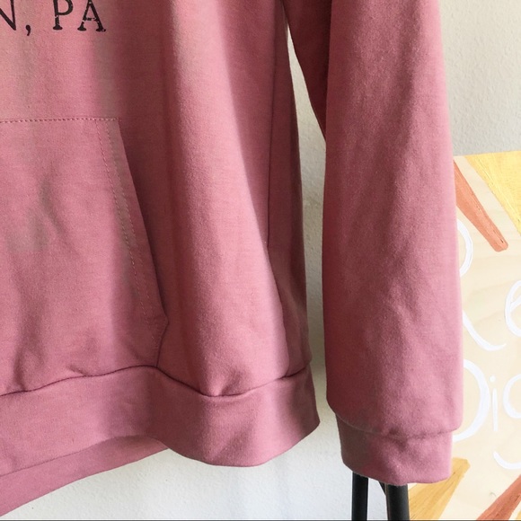 Schrute Farms Hooded Pink Graphic Sweatshirt Sz.S - Picture 4 of 8